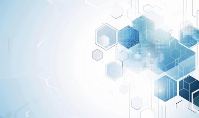 Fototapeta premium Abstract Hexagon Pattern Design for Technology and Science Concepts
