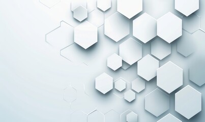 Abstract Hexagon Pattern for Technology and Science Concept Design.