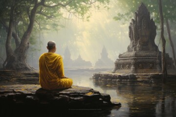 Jataka tales adult monk land.