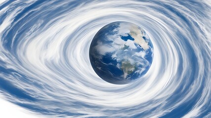 wind storm frozen earth planet