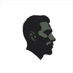 Human Face Silhouette, Side View