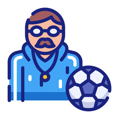 Football Coach Leading the Team Strategy