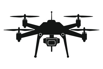 Drone silhouette vector illustratiopn