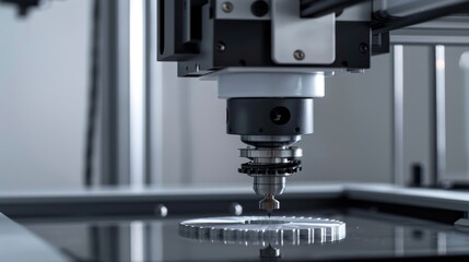 Close-up of a CNC Machine Tool