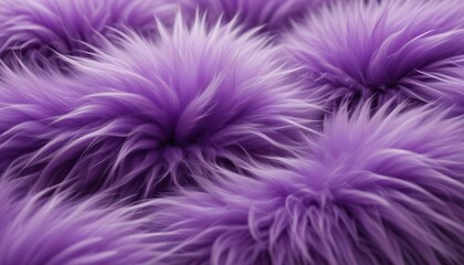 Obraz premium Fur purple Fluffy Soft, Furry Texture Delicate Warmth and Comfort