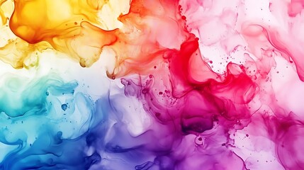 Abstract Background with Colorful Swirls and Droplets