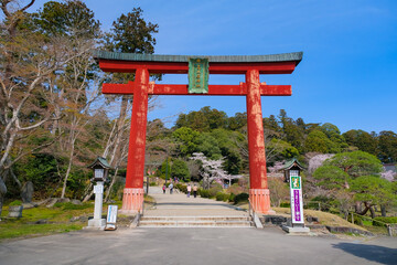 Naklejka premium 宮城県塩竈市 志波彦神社 鳥居