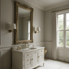 interior of a classic style bathroom