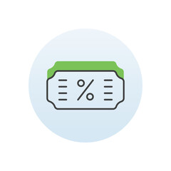 Discount Ticket vector icons