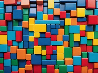 colorful wooden blocks background
