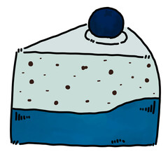 blue and white chocolate