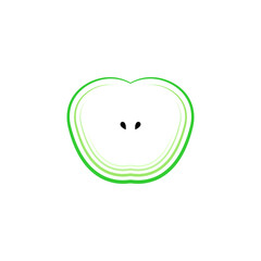 apple juice logo green icon vector symbol