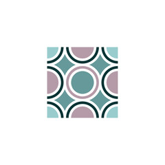 geometric tile vector logo square symbol