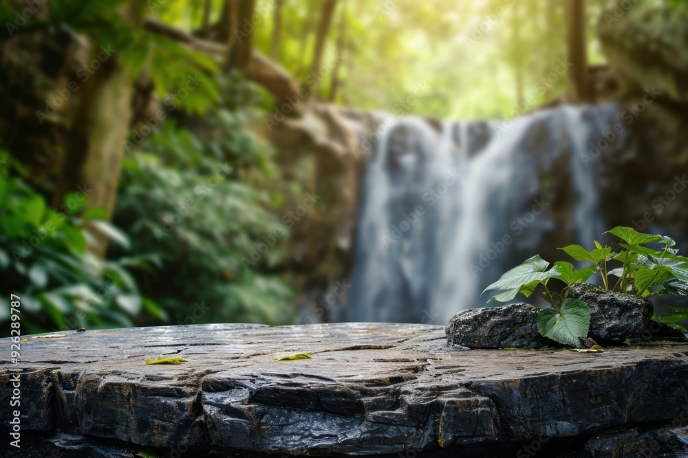 Canvas Prints waterfall waterfall outdoors woodland.