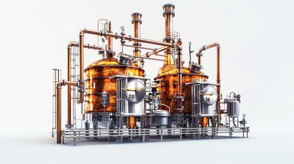 Fototapeta premium Copper Distillation Equipment