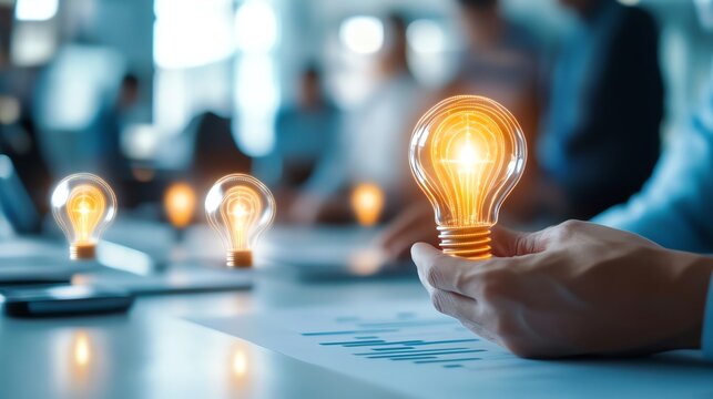 Glowing Conflict Resolution Strategy Depiction of a strategic plan for resolving business conflicts with glowing light accents.