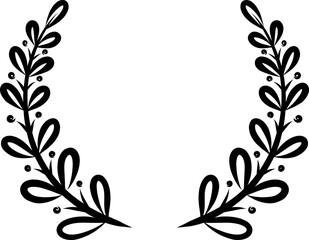 Elegant Hand-Drawn Floral Wreaths