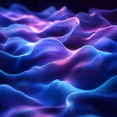 Obraz premium A hyper-realistic digital wavy background with fluid with electrifying atmosphere