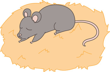 ネズミの巣のイラスト