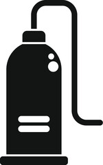 Modern electric water heater is supplying a constant flow of hot water for all household purposes