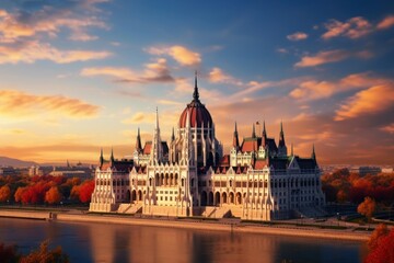 Fototapeta premium Hungarian Parliament Building building architecture parliament.