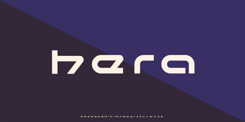 Creative Modern Sans Serif Font with Unique Design Elements
