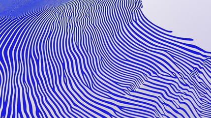 Abstract Blue and White Striped Pattern