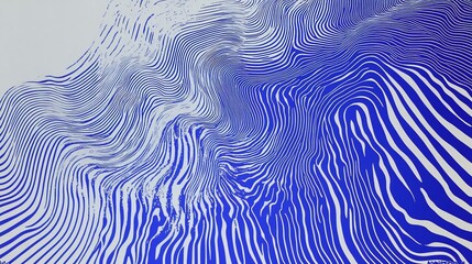 Abstract Blue and White Pattern