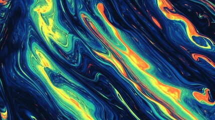 Naklejka premium Abstract Swirling Colors