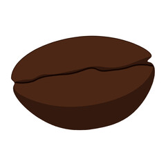 Coffee bean template design isolated transparent background. Vector Coffee bean can used advertising banner poster design. EPS 10