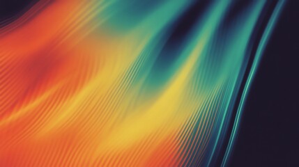 Abstract Gradient Background with Wavy Lines