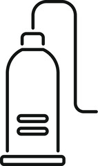 Simple line icon of an electric water pump depicting a water pumping system