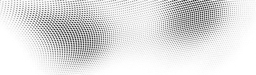 Abstract halftone wave dotted background