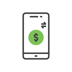 Online Transaction vector icon