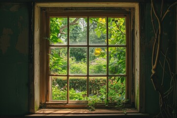 Window see garden house architecture transparent.