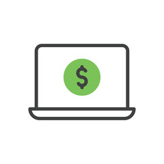 Online Business vector icon