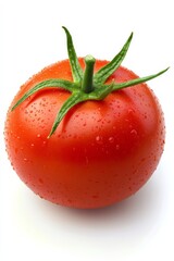 Fresh Dewy Tomato Close-Up