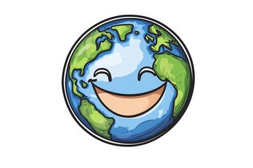 Obraz premium World smile day illustration.