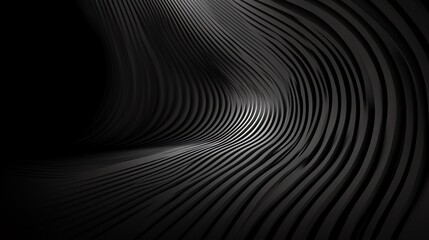 Obraz premium Abstract 3D Render of Curved Lines