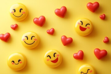 Fototapeta premium World smile day illustration.