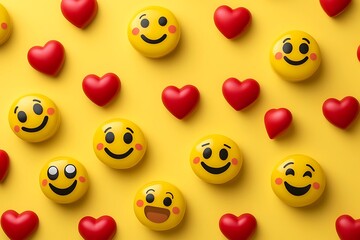 Fototapeta premium World smile day illustration.