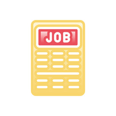 Job Newspaper vector icon