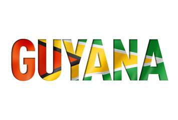 guyanese flag text font