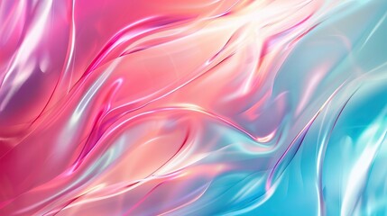 Obraz premium Iridescent Abstract Fluid Art in Vibrant Colors