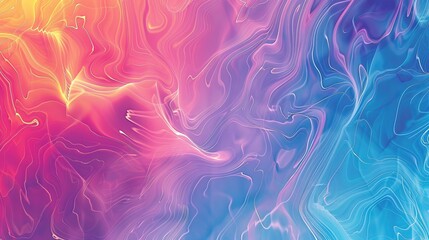 Fototapeta premium Vibrant Abstract Wave Patterns in Iridescent Colors