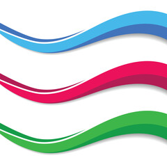 Set of abstract wavy shapes. stylish elegants wave background. flowing wave design for flyer, cover page, brochure template