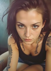 Smiling Red-Haired Girl: Top Beauty