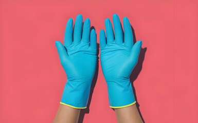 Obraz premium A pair of latex gloves