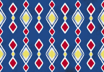Tribal ikat fabric pattern backgrounds