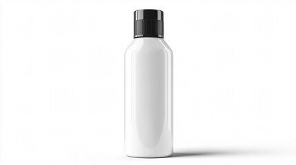 Professional Blank Shoe Care Product Bottle Isolated on White Background